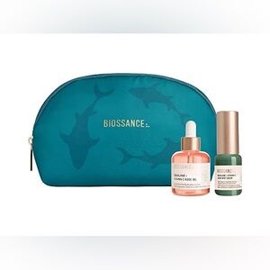 Biossance X Oceana - Oceans of Change Skincare Kit - Two Products & Travel Bag
